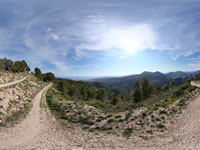 vue d'un drone en pays niçois