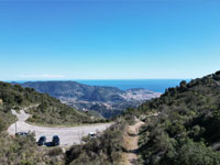 vue d'un drone en pays niçois
